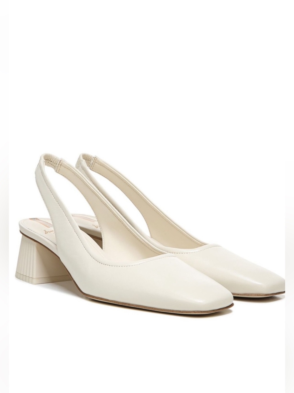 Sam Edelman Ivory Slingback Block Heel Pumps 8.5